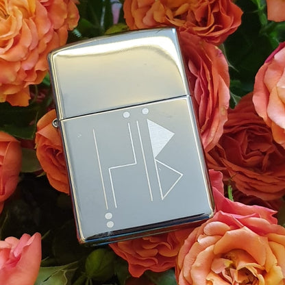 Zippo lighters with engraved laser