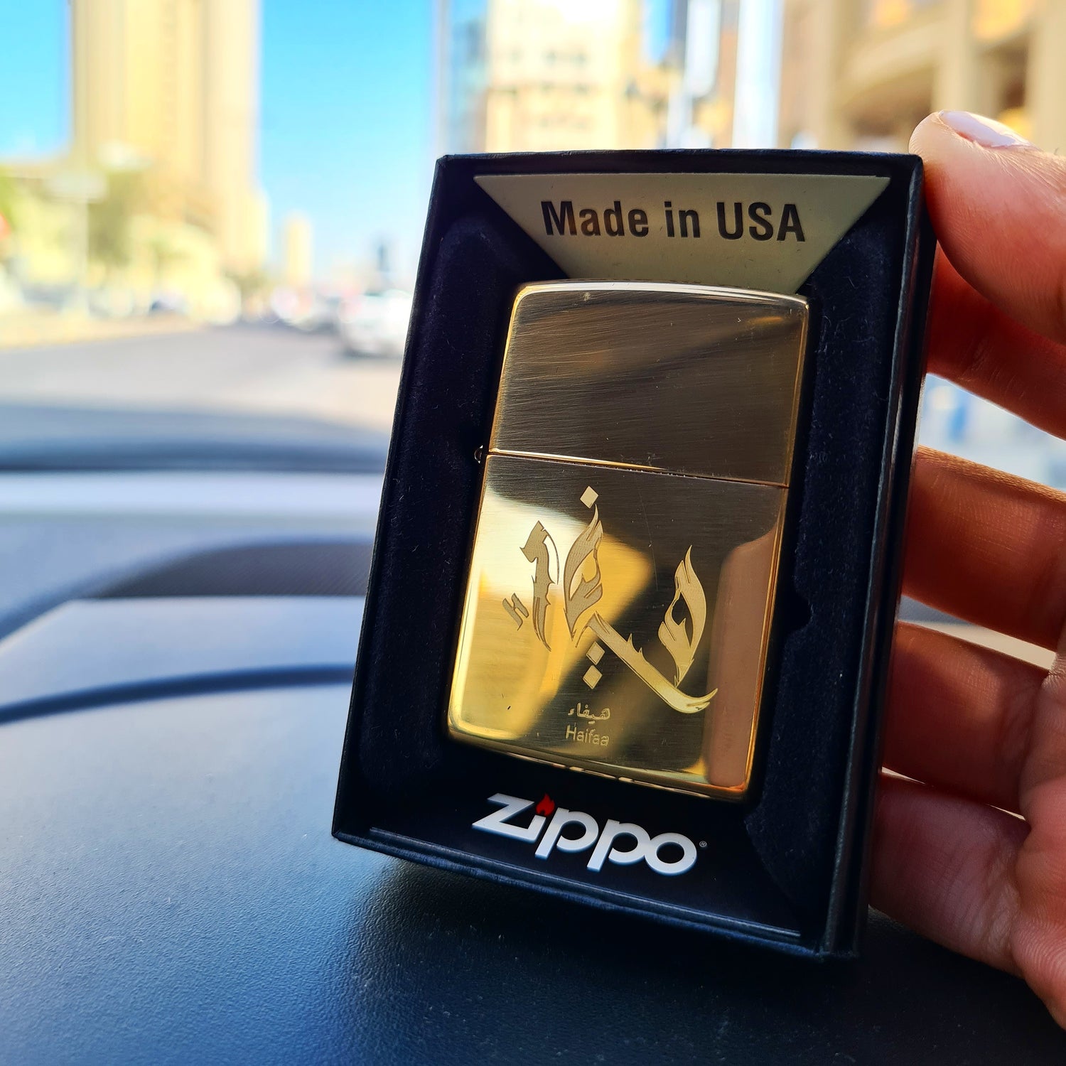 Zippo lighters with engraved laser